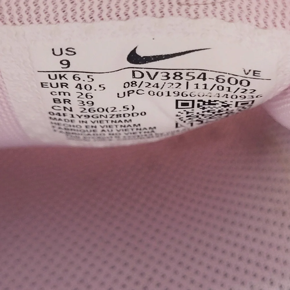 Nike Air Zoom Pegasus 40 Running Shoes Pearl Pink Women's Size 9